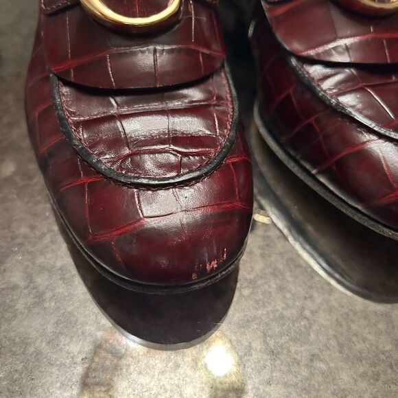 Chloe C Flat Chelsea Boots Burgundy - Picture 4 of 8